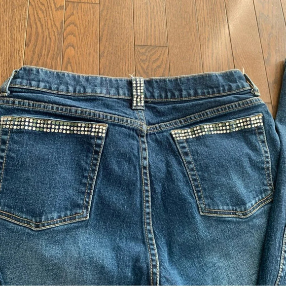 LAWMAN Vintage Embellished Western Cowgirl Semi Flare Denim Jeans Size 32 - Picture 14 of 16